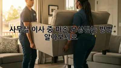 사무실 이사 중 파손? 보상받는 방법 알아보세요!