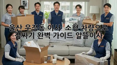 울산 우정동 이사 🚚 소형 차량으로 짐싸기 완벽 가이드! #알뜰이사